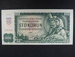 100 Sk 1961 s. G 53 II, kolkovaná, číslovač 1c, Baj. SK 3e1, Pi. 17