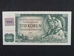 100 Kč 1961 s. G 30 I.vydání, kolek, Baj. CZ 1d, Pi. 1 