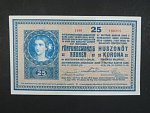 25 K 27.10.1918 série 1106, číslice 1 v sérii s patkou