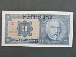 20 Kč 1.10.1926 série Me, perf. SPECIMEN