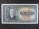 100 Kčs 1945 série PS, perf. 