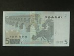 5 Euro 2002 s.P, Holandsko, podpis Jeana-Clauda Tricheta, E010 tiskárna F. C. Oberthur, Francie