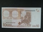 10 Euro 2002 s.M, Portugalsko, podpis Jeana-Clauda Tricheta, U005 tiskárna Valora - Banco de Portugalsko, Portugalsko