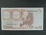 10 Euro 2002 s.X, Německo, podpis Jeana-Clauda Tricheta, G015 tiskárna Koninklijke Joh. Enschedé, Holandsko