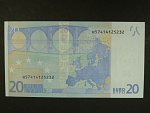 20 Euro 2002 s.H, Slovinsko, podpis Mario Draghi, R027 tiskárna Bundesdruckerei, Německo 