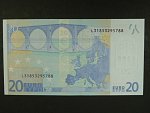 20 Euro 2002 s.L, Finsko, podpis Jeana-Clauda Tricheta, G011 tiskárna Koninklijke Joh. Enschedé, Holandsko