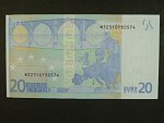 20 Euro 2002 s.M, Portugalsko, podpis Willema F. Duisenberga, , U004 tiskárna  Valora - Banco de Portugalsko, Portugalsko