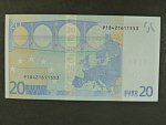 20 Euro 2002 s.P, Holandsko, podpis Jeana-Clauda Tricheta, G008 tiskárna Koninklijke Joh. Enschedé, Holandsko