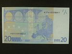 20 Euro 2002 s.P, Holandsko, podpis Mario Draghi, R029 tiskárna Bundesdruckerei, Německo 