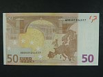 50 Euro 2002 s.H, Slovinsko, podpis Mario Draghi, R051 tiskárna Bundesdruckerei, Německo 