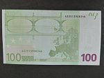 100 Euro 2002 s.S, Itálie, podpis Jeana-Clauda Tricheta, J030 tiskárna Istituto Poligrafico e Zecca dello Stato, Itálie