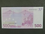 500 Euro 2002 s.N, Rakousko, podpis Willema F. Duisenberga, F001 tiskárna Österreichische Banknoten und Sicherheitsdruck, Rakousko