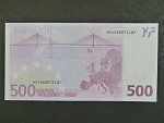 500 Euro 2002 s.N, Rakousko, podpis Mario Draghi, F007 tiskárna Österreichische Banknoten und Sicherheitsdruck, Rakousko
