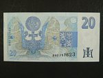 20 Kč 1994 s. B 03 proužek vlevo, Baj. CZ 10b, Pi. 10b
