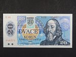 20 Sk/Kčs 1988 s. E 12, kolkovaná, Baj. SK 1, Pi. 15
