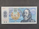 20 Sk/Kčs 1988 s. H 23, kolkovaná, Baj. SK 1, Pi. 15