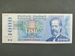 1000 Kč 1985/1993 série U 36, kolek tištěný