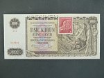1000 Ks 25.11.1940, kolkovaná série 2T4, perf. SPECIMEN, stopy po lepu