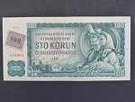 100 Kč 1961 s. B 07, kolkovaná