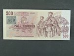 500 Kč 1973 s. U 06, kolek, Baj. CZ 2, Pi. 2