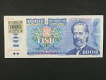 1000 Kč 1985 s. C 72, kolek lepený, Baj. CZ 3a, Pi. 3