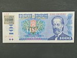 1000 Kč 1985 s. C 90, kolek lepený, Baj. CZ 3a, Pi. 3