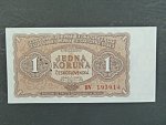 1 Kčs 1953 série BV, tiskárna Goznak Moskva, perf. 3md