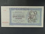 2000 K 1945 série 9Aú, perf. SPECIMEN, poloha vodoznaku A