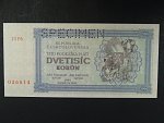 2000 K 1945 série 13Pó, perf. SPECIMEN, poloha vodoznaku A