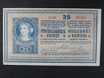 25 K 27.10.1918 série 3138 varianta číslovače 