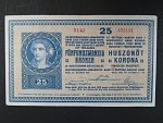25 K 27.10.1918 série 3142 varianta číslovače 