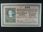 200 K 27.10.1918, serie A 2043, s potiskem na R