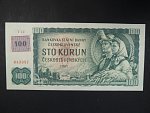 100 Kč 1961 s. T 52, kolek, Baj. CZ 1b, Pi. 1