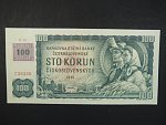 100 Kč 1961 s. R 18, kolek, úzký číslovač 1a