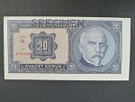 20 Kč 1.10.1926 sérieJg, perf. SPECIMEN