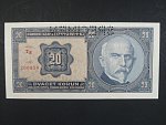 20 Kč 1.10.1926 série Tg, perf. SPECIMEN