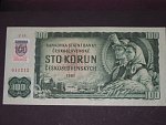 100 Sk 1961 s. Z, kolkovaná, Baj. SK 3b, Pi. 17