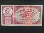 50 Kč 1.10.1929 série Gb, perf. SPECIMEN
