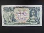 100 Kč 10.1.1931, serie Oc, III.vydání, perf. SPECIMEN