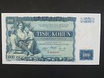 1000 Kč 25.5.1934, série O, 1x perf. SPECIMEN