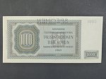 1000 K 24.10.1942 série CHb, II. vydání, perf. SPECIMEN