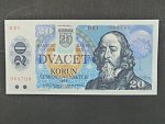 20 Sk/Kčs 1988 s. H 21, kolkovaná, Baj. SK 1, Pi. 15