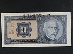 20 Kč 1.10.1926 série Gh, perf. SPECIMEN