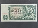 100 Kčs 1961 série G 72, číslovač 1c - výrazný posun ořezu