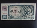 100 Kč 1961 s. R 83, kolek, široký číslovač 1c