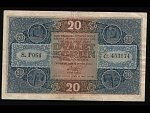 20 Kč 15.4.1919, serie P