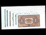 1, 3, 5, 10, 25, 50 a 100 Kčs 1953, Tiskárna Goznak Moskva