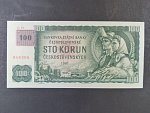 100 Kč 1961 s. G 96 II.vydání, kolek