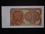 10 Kčs 1953 série BS, tiskárna Goznak Moskva