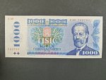 1000 Kčs 1985 s. C 40, sériové čísla blíž u sebe